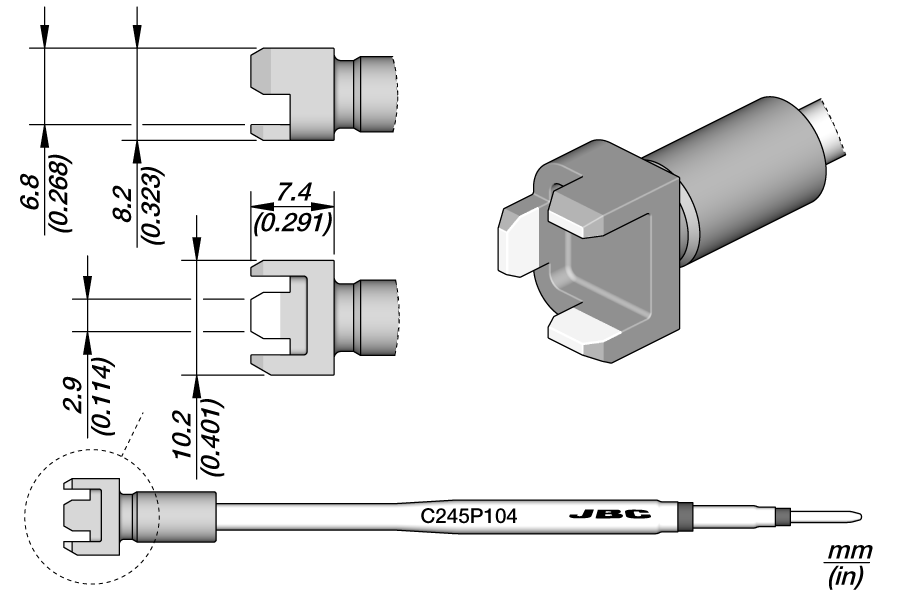 C245P104 - Multipad Connector Cartridge 9.8 x 8.2